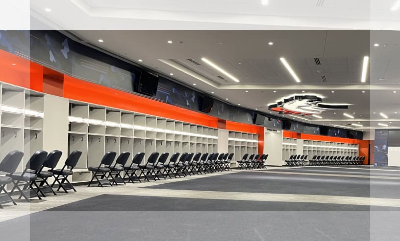 Broncos Locker Room Expanded View Modern Layout