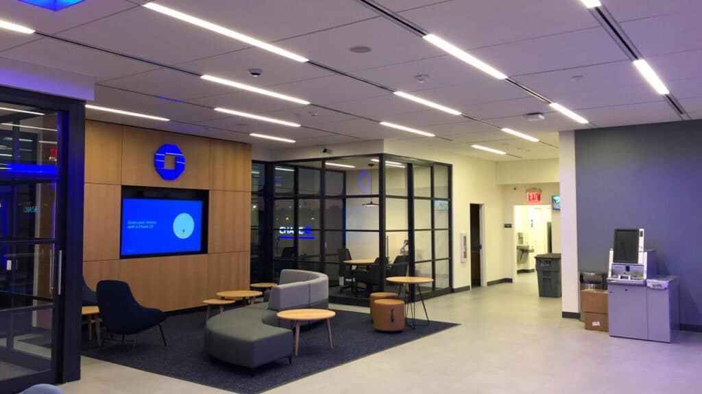 Chase Bank Interior Modern Seating 1