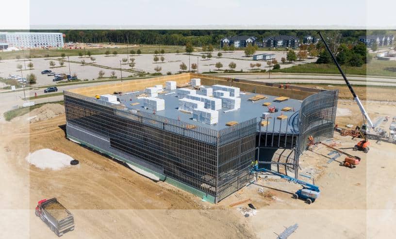 Construction Site Foundation Poured