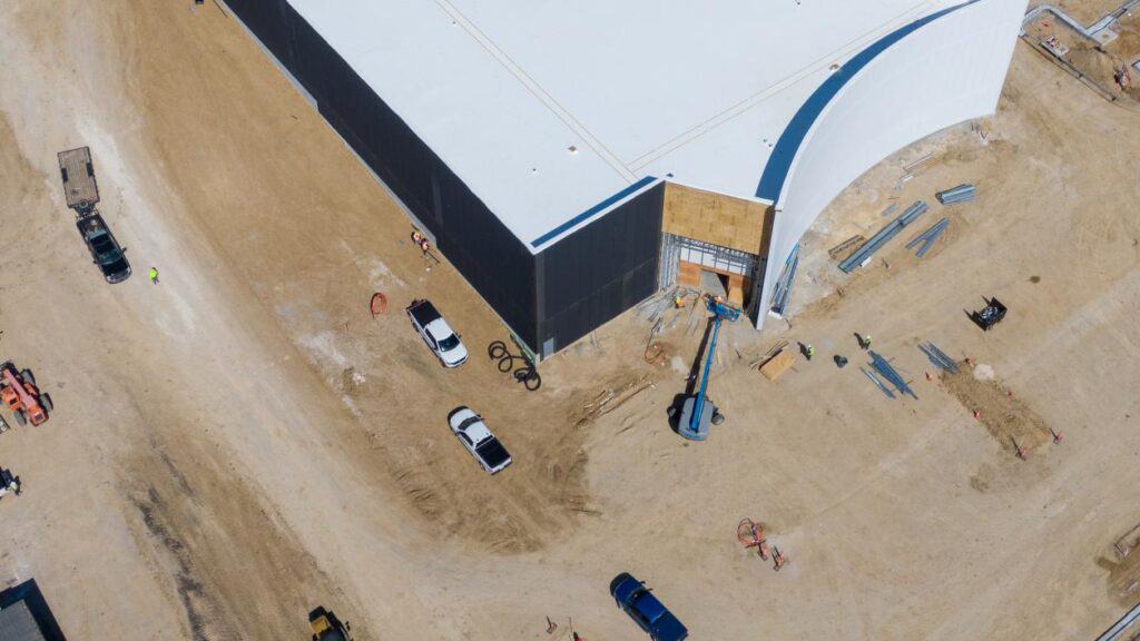 Exterior Panel Installation West Side