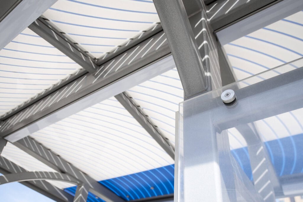 Steel Transit Canopy Structure Detail